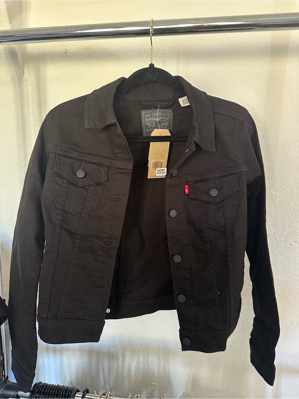 Levi's Black Denim Jean Jacket